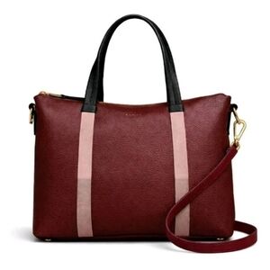 NWT Radley London Waterloo Way Satchel - Merlot Leather